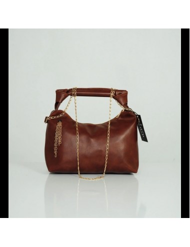 Suess Zincir ve Düğüm Detaylı Deri Çanta-Kahverengi